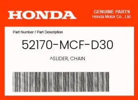 52170-mcf-d30 Honda Genuine Slider Chain -
