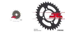 249172-jtb2 Jt B11 248851 Front And Rear Steel Sprocket Kit For Atv/utv Yamaha Yfa1 Breeze 125 1991-2004