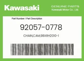 98xrh2010-1 Kawasaki 92057-0778 Genuine Chain Cam -