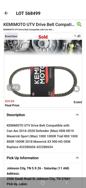 X004506flf Kemimoto #x004506flf New Utv Drive Belt See Description For Compatible Models X004506flf Kemimoto #x004506flf New Utv Drive Belt See Description For Compatible Models