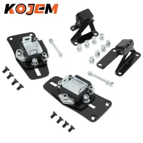 Kojem 707862511773 Motor Mounts Engine Bracket Kit Ls Swap Steel For Chevy Impala Biscayne 59-64