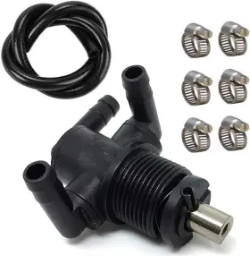 Liyyoo 782910205965 New 3 Way Petcock Tank Fuel Shut-off Valve Switch For Polaris Atv Sportsman