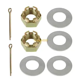 Rr3014nu209pp Mati 2x Rear Axle Castle Nut With Pin For Polaris Sportsman 600 03-05 / Sport 400l 94-99