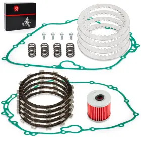 13088-041 Moto1988 Clutch Friction Plates And Gasket Kit For Kawasaki Bayou Klf 300 Lakota Kef