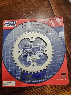 1352-38 Pbi Polaris Predator 500 03-07 Rear Sprocket 38 Tooth Aluminum