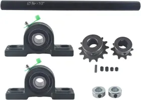Bd-11245 Pinkhatcat Jackshaft Go Kart Minibike Complete Kit 3/4 Inch X 10