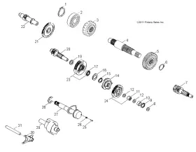 0452519 Polaris Reverse Gear Assembly Genuine Oem Part Qty 1