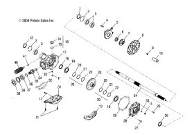 0452740 Polaris Pinion Gear Genuine Oem Part Qty 1
