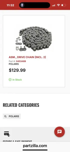 0453489 Polaris Chain
