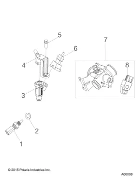 0455053 Polaris Engine Coolant Sensor Genuine Oem Part Qty 1