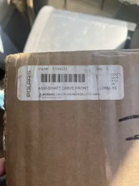 1334071 Polaris Asm Shaft Drive Front. New In Box. Never Used. Part No