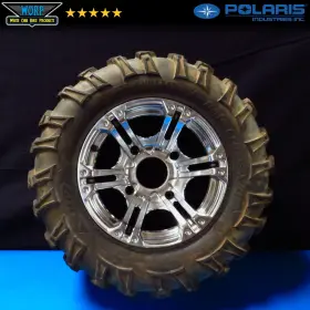 1520263-067 Polaris Rzr Ace Ranger Sportsman 570 800 Oem Chrome Rear Rim Tire 14711480 A1