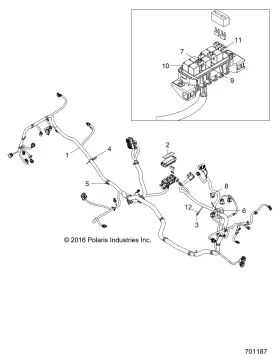 2413848 Polaris Chassis Harness Eps Genuine Oem Part Qty 1