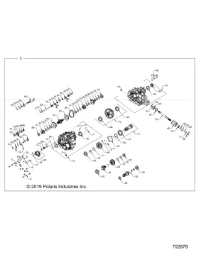 3235229 Polaris Stage 2 Gear 44 Tooth Genuine Oem Part Qty 1