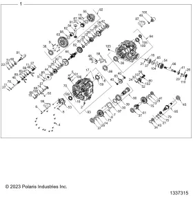3235534 Polaris Gear 56t Genuine Oem Part Qty 1