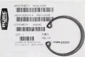0450162 Polaris 450162 1985-2024 Atv Utv Snowmobile Oem Internal Cir Clip Qty 2