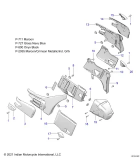 5457561-727 Polaris Cover-side Upr Rh Dpwtrmt Genuine Oem Part Qty 1