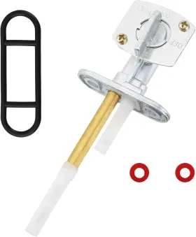 A100801-pca Qazaky Fuel Gas Tank Petcock Valve Switch Compatible With Kawasaki Bayou 220 34mm