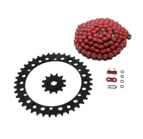 406123 Race-driven 1988-1991 Yamaha Yfs200 200 Blaster Red O-ring Chain And Black Sprocket 12/41 92l