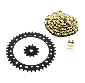 406148 Race-driven 2004-2006 Yamaha 200 Blaster Yfs200 Cz Gold Mx Chain And Black Sprocket 12/41 94l