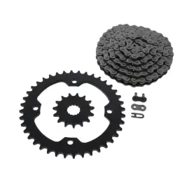 406576 Race-driven 2006-2009 Yamaha Yfm700 700 Raptor Non O-ring Chain And Black Sprocket 15/40 102l