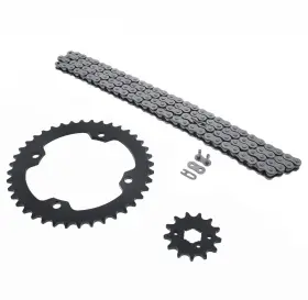 406880 Race-driven 2004-2009 Yamaha Yfm350 350 Raptor Non O-ring Chain And Black Sprocket 13/40 98l
