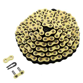 420-132l Race-driven 802073 Non O-ring Gold Cz Chain Motorcycle Mx Series 132 Link