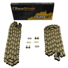 520-84l Race-driven 808491 Extreme Mx Gold Chains Fit Polaris Sportsman 500 6x6 2007 2008 120l