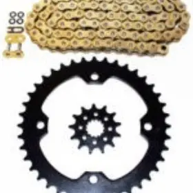 F-10316 Race-driven Gold O-ring Chain And Silver Sprocket 15/40 100l 2012 2013 Yamaha Yfz450 Yfz 450