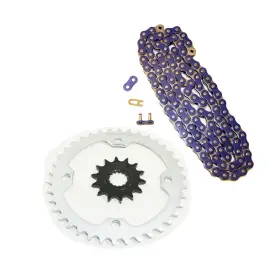 F-11583 Race-driven Blue Non O-ring Chain And Silver Sprocket 15/40 102 06-09 Yamaha Yfm700 700 Raptor