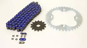 F-13121 Race-driven 2009 2010 2011 2012 2013 Honda Trx300x Blue O-ring Chain Silver Sprocket 12/39