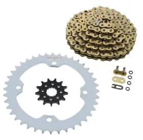F-13191 Race-driven Gold O-ring Chain And Silver Sprocket 13/40 100l 07-2008 Yamaha Yfz450se Yfz 450se