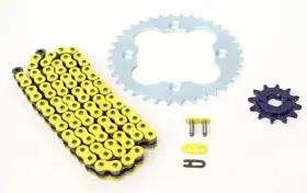 F-15148 Race-driven 1986 1987 Honda Trx250r Trx 250r Yellow Chain And Silver Sprocket 12/39 96l