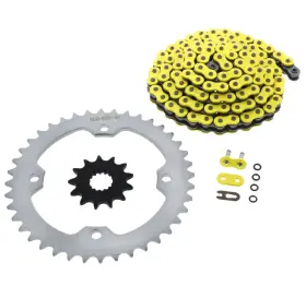 F-15402 Race-driven Yellow O-ring Chain And Silver Sprocket 13/40 102l 09-2011 Yamaha Yfz450r Yfz 450r
