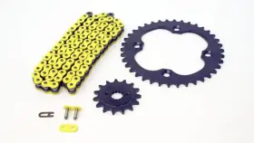F-19031 Race-driven 2006 - 2010 Fits Suzuki Ltr450 450 Quadracer Yellow Chain And Black Sprocket 15/38