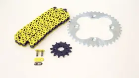 F-19421 Race-driven 09-2014 Honda Trx400x Trx400 Yellow Non O-ring Chain And Silver Sprocket 13/38 94l