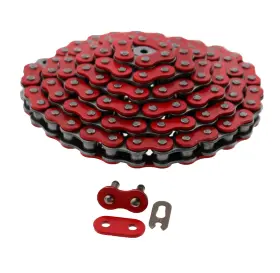 520-104l Race-driven F-20745 Chain For Yamaha Yfz350 350 Banshee 1987 1988 Red Non O-ring Atv