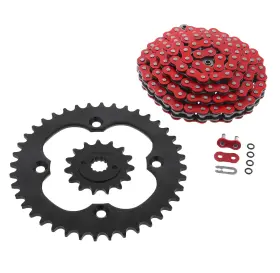F-25749 Race-driven 09-2010 Fit Suzuki Ltr450 Quadracer Red O-ring Chain And Black Sprocket 15/40 104l
