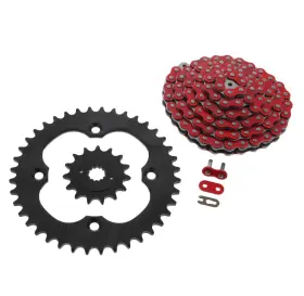 F-25844 Race-driven 2006-2010 Fits Suzuki Ltr450 450 Quadracer Red Chain And Black Sprocket 15/40 104l