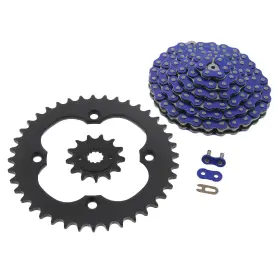 F-25867 Race-driven Chain And Black Sprocket For Suzuki Ltr450 450 Quadracer 2006-2010 Blue 13/40 104l