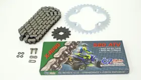 F-26928 Race-driven 2005 2006 Honda Sportrax 300ex Trx300ex Blue Chain And Silver Sprocket 13/38