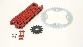 F-29258 Race-driven 1999-2004 Honda 400ex Trx400ex Red O-ring Chain And Silver Sprocket Set 14/38 94l