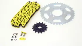 F-30985 Race-driven 06-08 Fit Suzuki Ltz400 Z400 Quadsport Yellow O-ring Chain Silver Sprocket 15/40