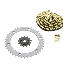 F-32179 Race-driven Cz 94l Gold Mx Series Chain And Silver Sprocket 13/41 1994 1995 Yamaha 200 Blaster