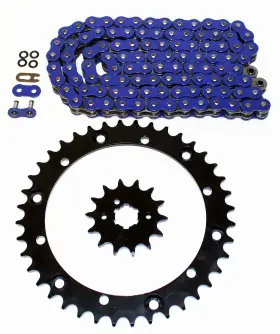 F-34430 Race-driven 1993 - 1996 Yamaha Yfz350 350 Banshee Blue O Ring Chain And Silver Sprocket 12/40