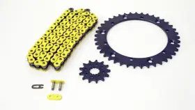 F-34434 Race-driven 1994 - 1998 Yamaha Yfz350 350 Banshee Yellow Chain And Silver Sprocket 12/40