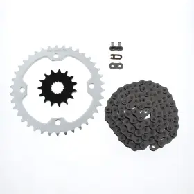 F-36916 Race-driven Non O-ring 98l Chain And Silver Sprocket 13/38 Fits 06-09 Yamaha Yfm700 700 Raptor