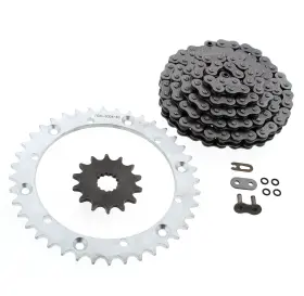 F-38455 Race-driven O-ring Chain And Silver Sprockets 14/40 94l For 2001-2005 Yamaha Yfm660 660 Raptor