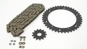 F-38489 Race-driven 1989 - 1993 Yamaha Yfm350 350 Warrior O-ring Chain And Silver Sprocket 15/41 102l