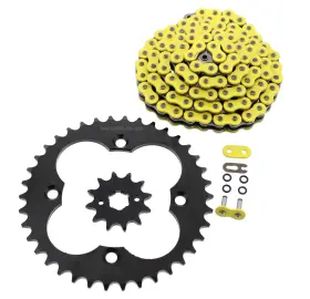 F-400281 Race-driven 2002-2004 Honda Sportrax 300ex Trx300ex Yellow O-ring Chain Black Sprocket 12/38
